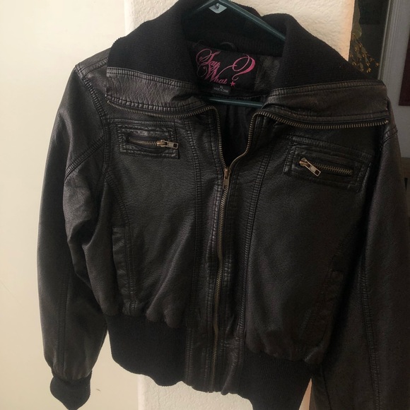 Black Leather Jacket - Picture 1 of 1
